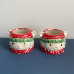 Christmas‎ Cat Candy Dishes